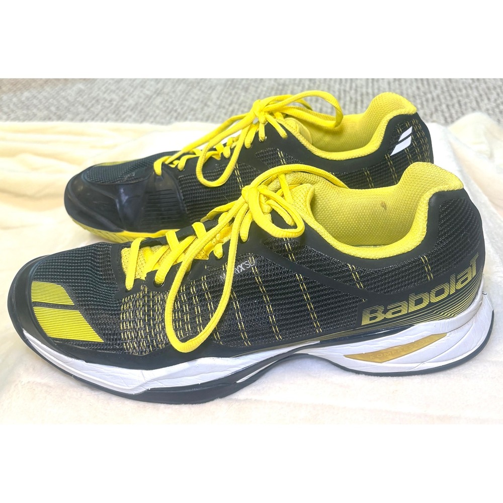 Babolat Matryx SL Mens Tennis Shoes Black Yellow Michelin‎ Performance Sneakers